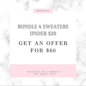Bundle Sweaters and SAVE!